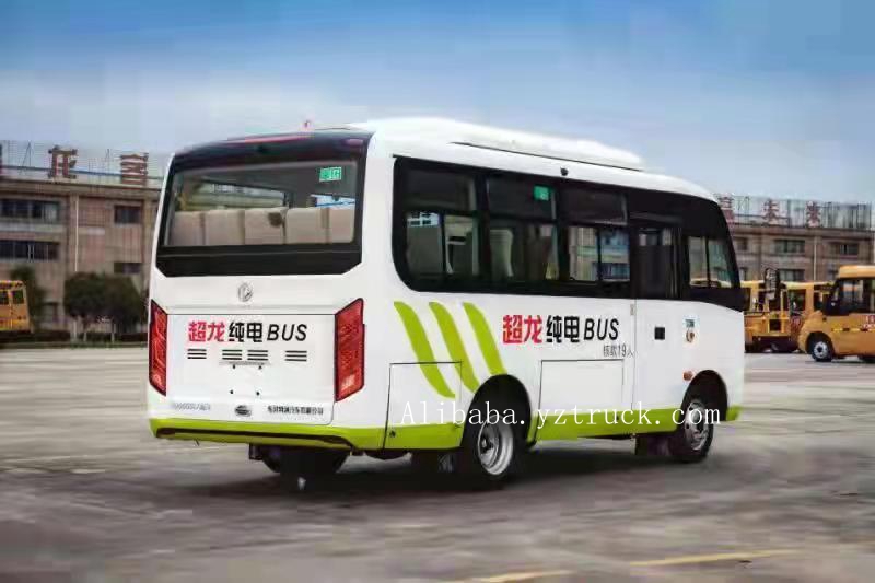 Electric Luxury City Bus 6/8/10 Meter 10-19 Seater with A/C and LHD Steering Position