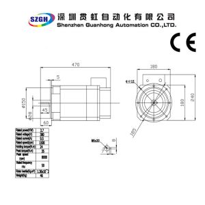 Rated Torque 24 N.m 3.7KW High Precision AC Spindle Servo Motor for CNC System
