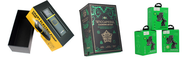 Rigid Sliding Box Paper Packaging With Tray And Green Foil Stamping For Magic Cards