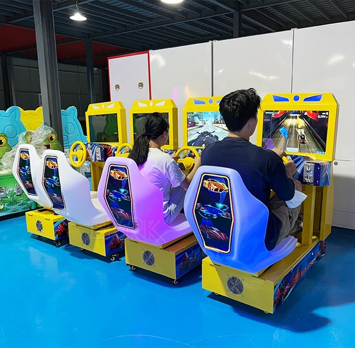 Metal Cabinet Kids Outrun 22" Arcade Racing Simulator Equipment For Sale