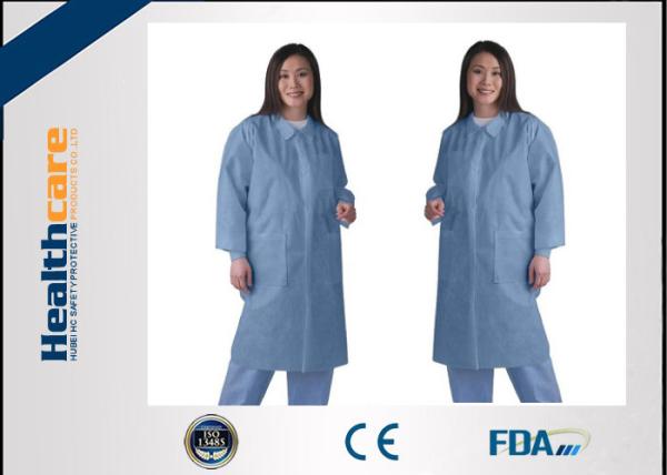 Waterproof Medical Student Disposable Lab Coat Lab Jackets For Doctors Zip