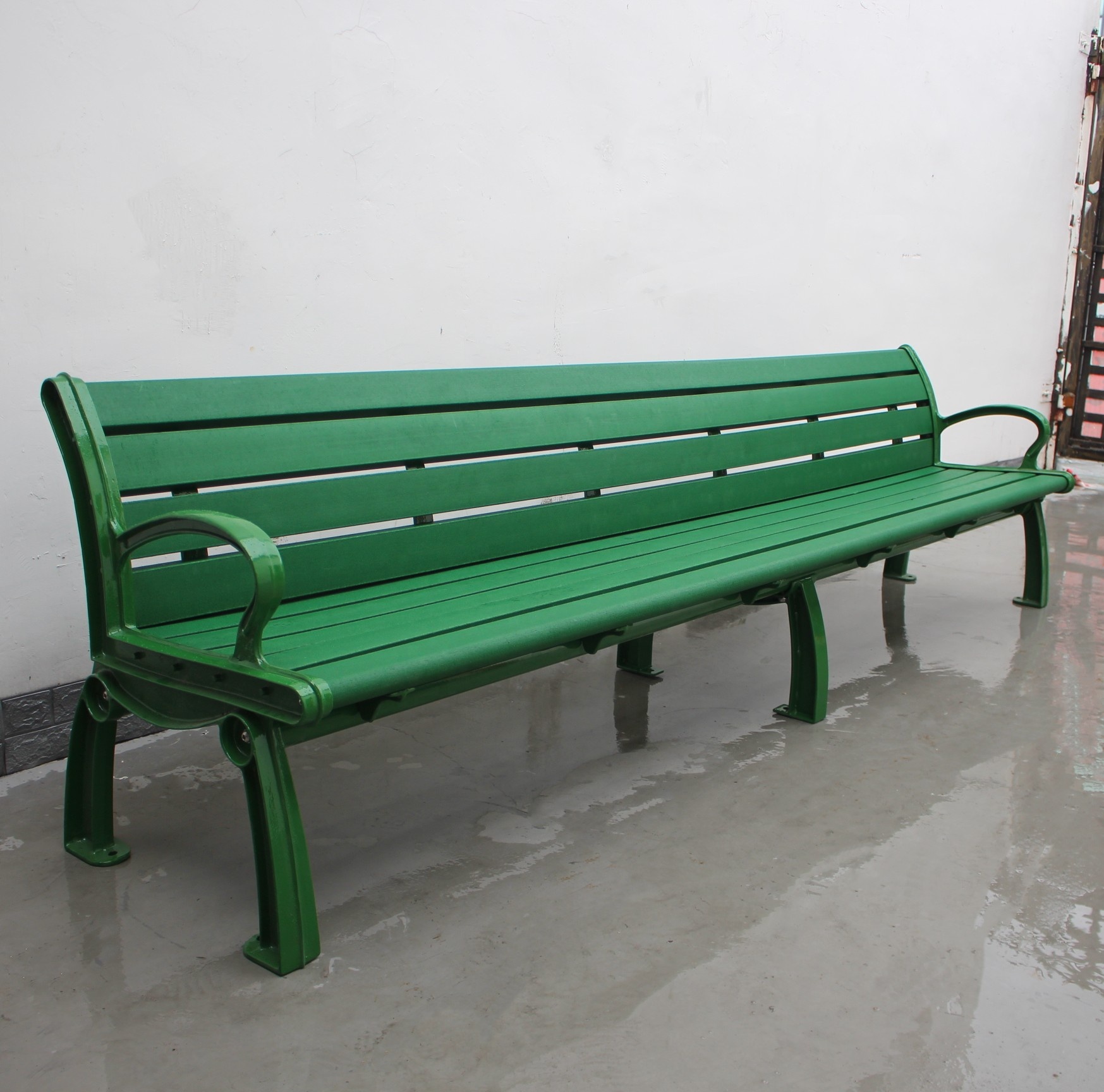 3000mm Long Outdoor Wooden Bench For Campus School Street OEM