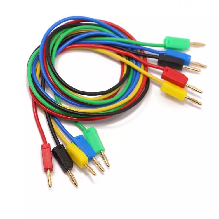 1000V Banana Plug Multimeter Test Leads Multicolor Tinned Copper