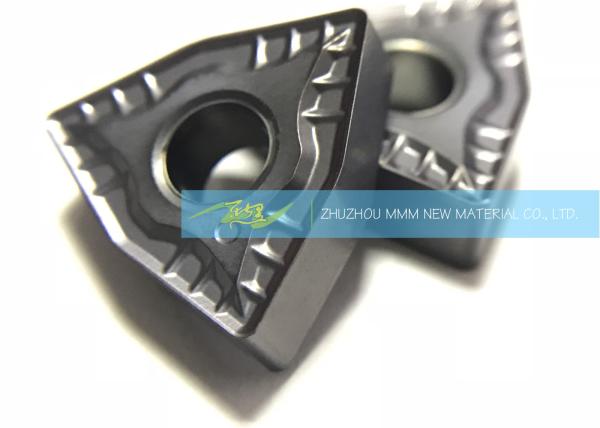 Cemented Trigon Carbide Inserts WNMG080408GH For Heat Resistant Alloys Semi