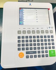  7&quot; 12 Channel ECG Machine EKG Electrocardiograph Cardiac Monitoring Manual Auto Working Modes Manufactures