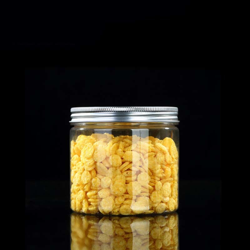 Transparent Plastic Containers Customizable Logo 2oz-8oz Capacity With Aluminum Lid