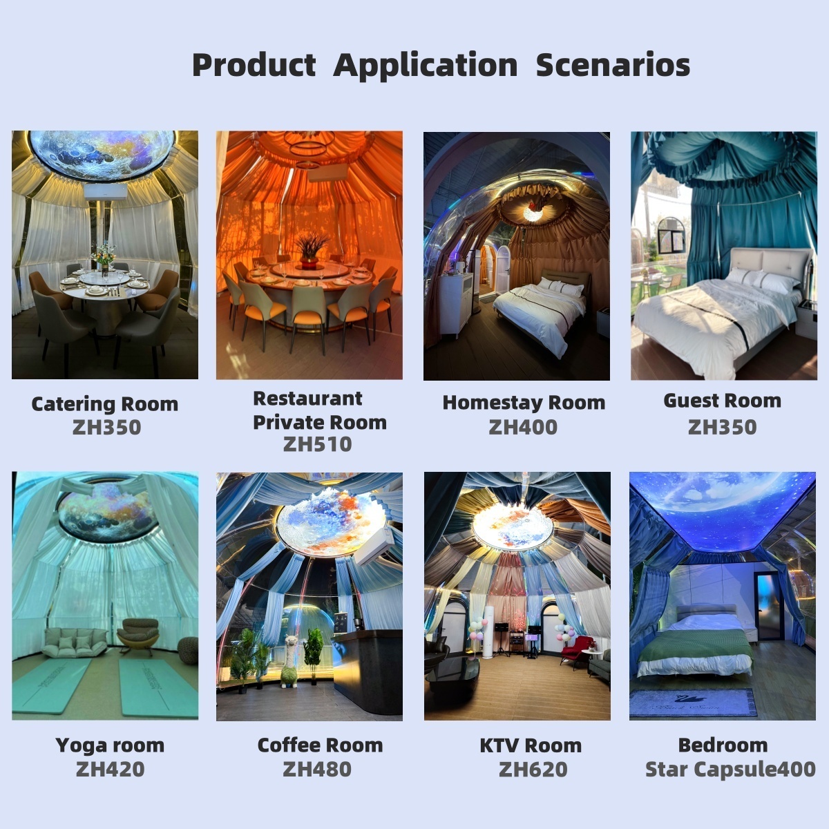 Luxury Bubble Tent Outdoor Glamping Pod Party Dome Tent Clear PC Resort House For Sale