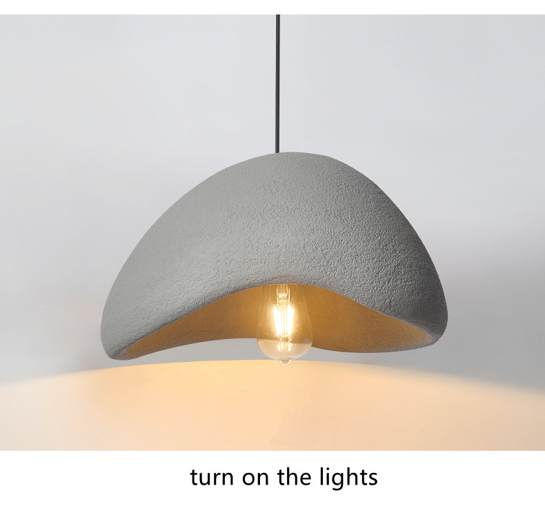 Restaurant Dining Island LED Chandelier Modern Coffee Bar Study Bedroom Lighting Wabi Sabi Pendant Lamp（WH-VP-161)