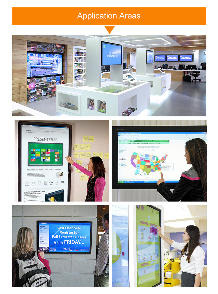 Indoor Wall Mounted Advertising Display 32 Inch 3g 4g Wifi MP4 Player Advertising