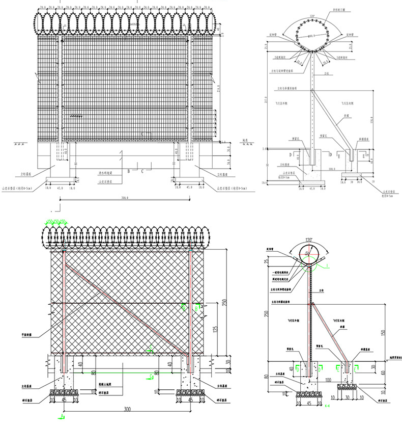 Customized Outdoor Barbed Wire Fence Roll with Galvanized/PVC Coated Wire and Handle