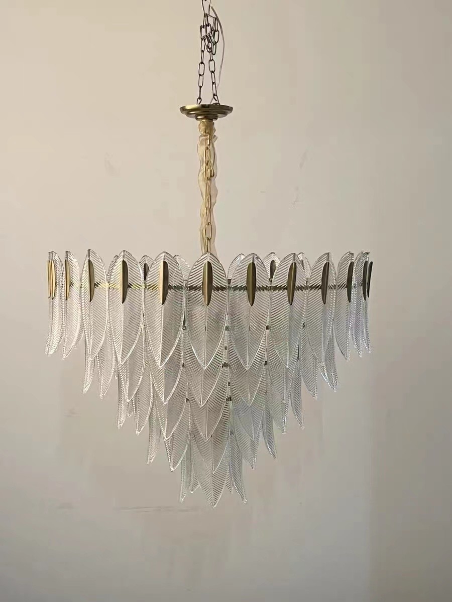 Modern Hotel Lighting Dining Room Luxury Glass Chandeliers Crystal Pendant Lamp Led For Home Decor Weding Lighting