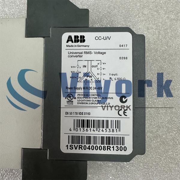 Quality ABB 1SVR040008R1300 CC-U/V RELEAY NEW Servo Drive Module for sale