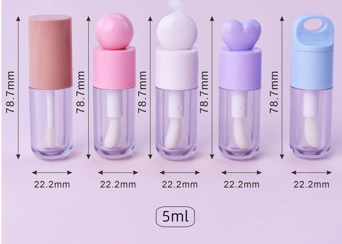 Cute Empty Tube Can Lip Gloss Bottle Empty Tube 5ml White Yellow Purple pink Blue Lip Gloss Tube