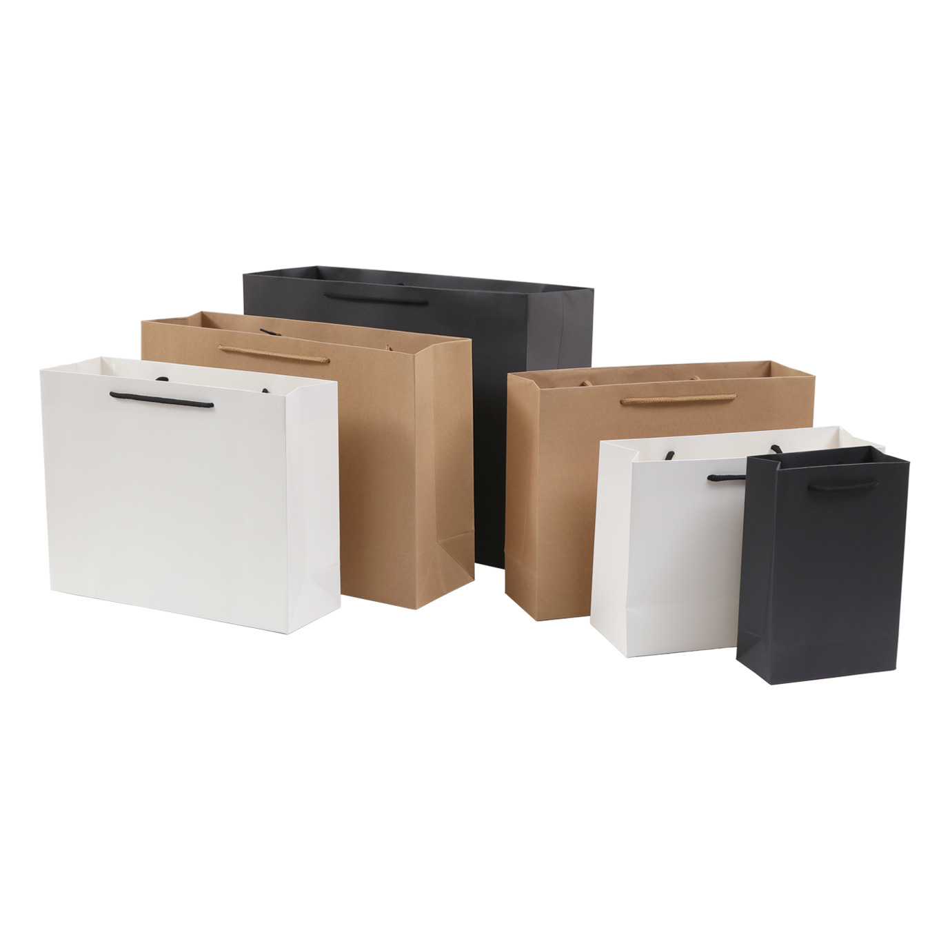 Biodegradable Kraft Cardboard Gift Boxes Brown Paper Bags Bulk
