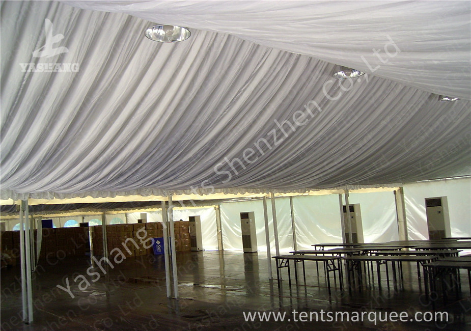 6M Span Commercial Rain Tents Outdoor Event Canopy With Luxury Decorations