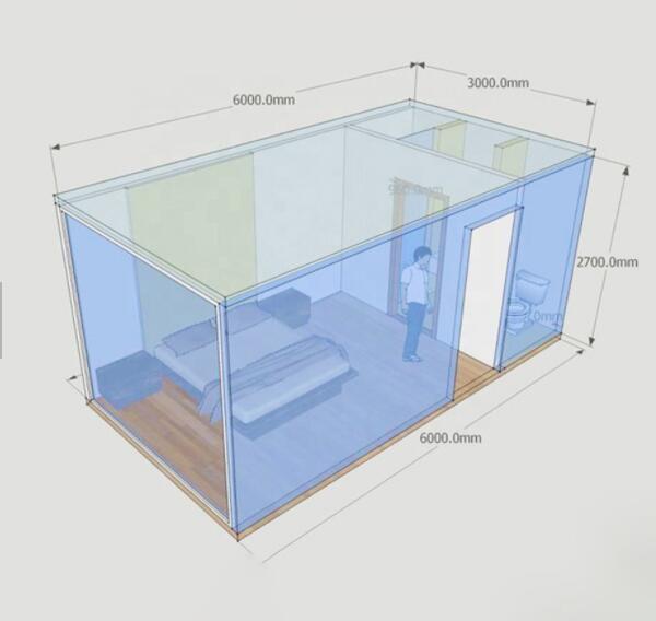 Online Technical Support Included 20 ft Mobile Flat Pack Container Hotel for House