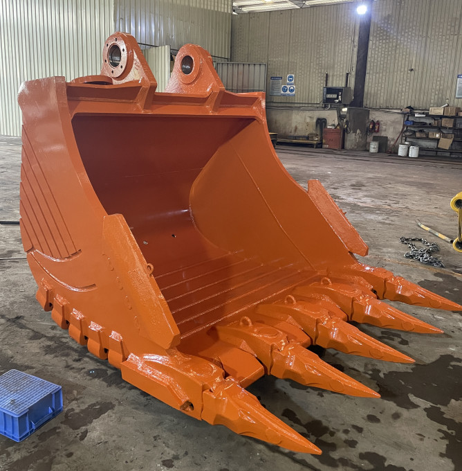 Hitachi Excavator Titling Roock Bucket With 1.2m3 Capacity For Cat Volvo Case