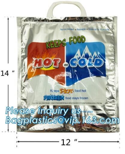 Aluminum Foil Food Use Disposable Cooler Bag Insulated Thermal Bag Organizer Storage Frozen Lunch Bag bagease bagplastic