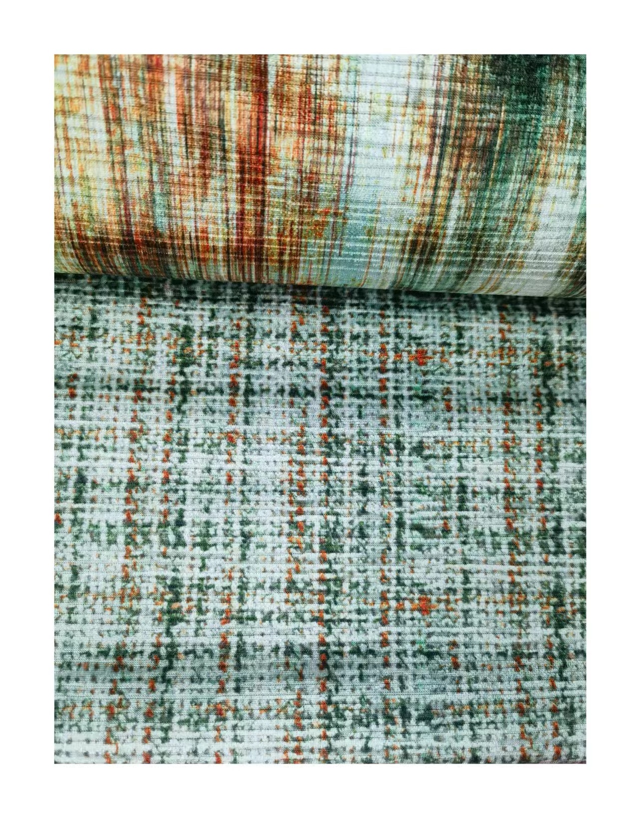 Jacquard Digital Print Fabric Customizable Bonded Style For Sofa Textile