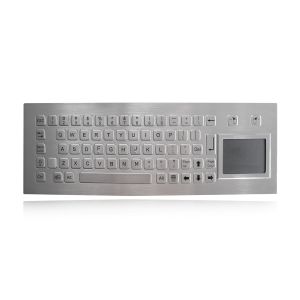 Explosion Proof 68 Keys Stainless Steel Keyboard With Ruggedized Touchpad