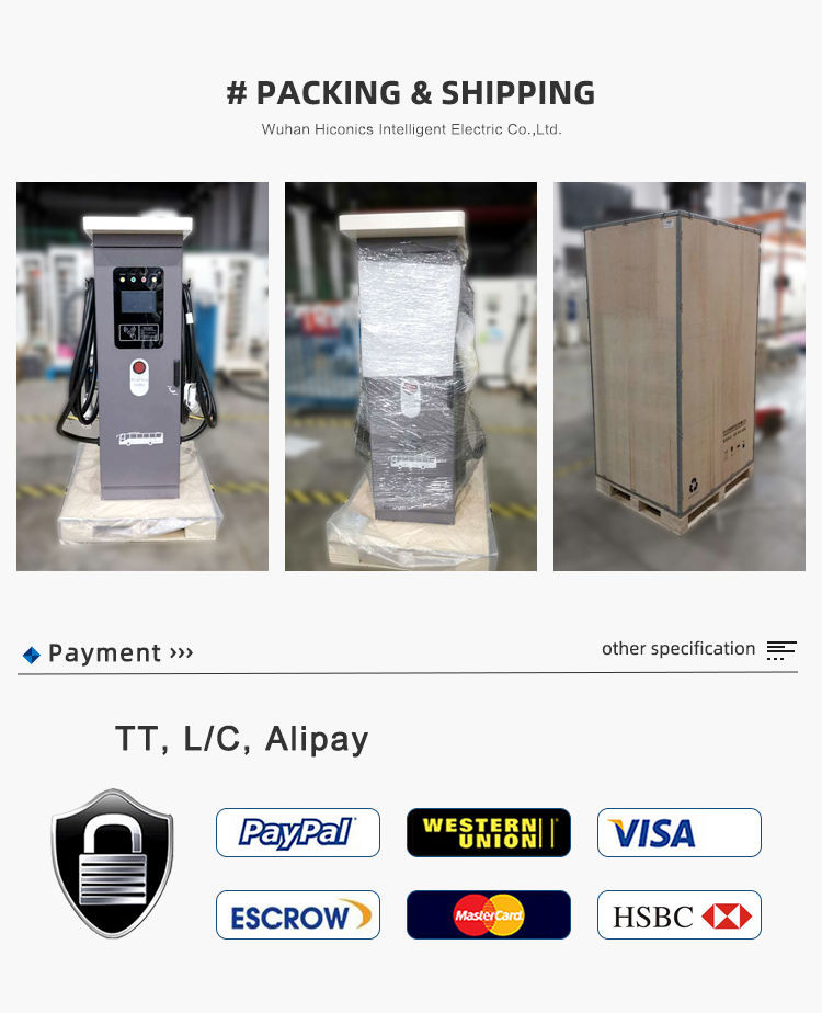 European standard 360kw liquid cooled 500A output Ultra Fast DC Charger for electric vehicle charging