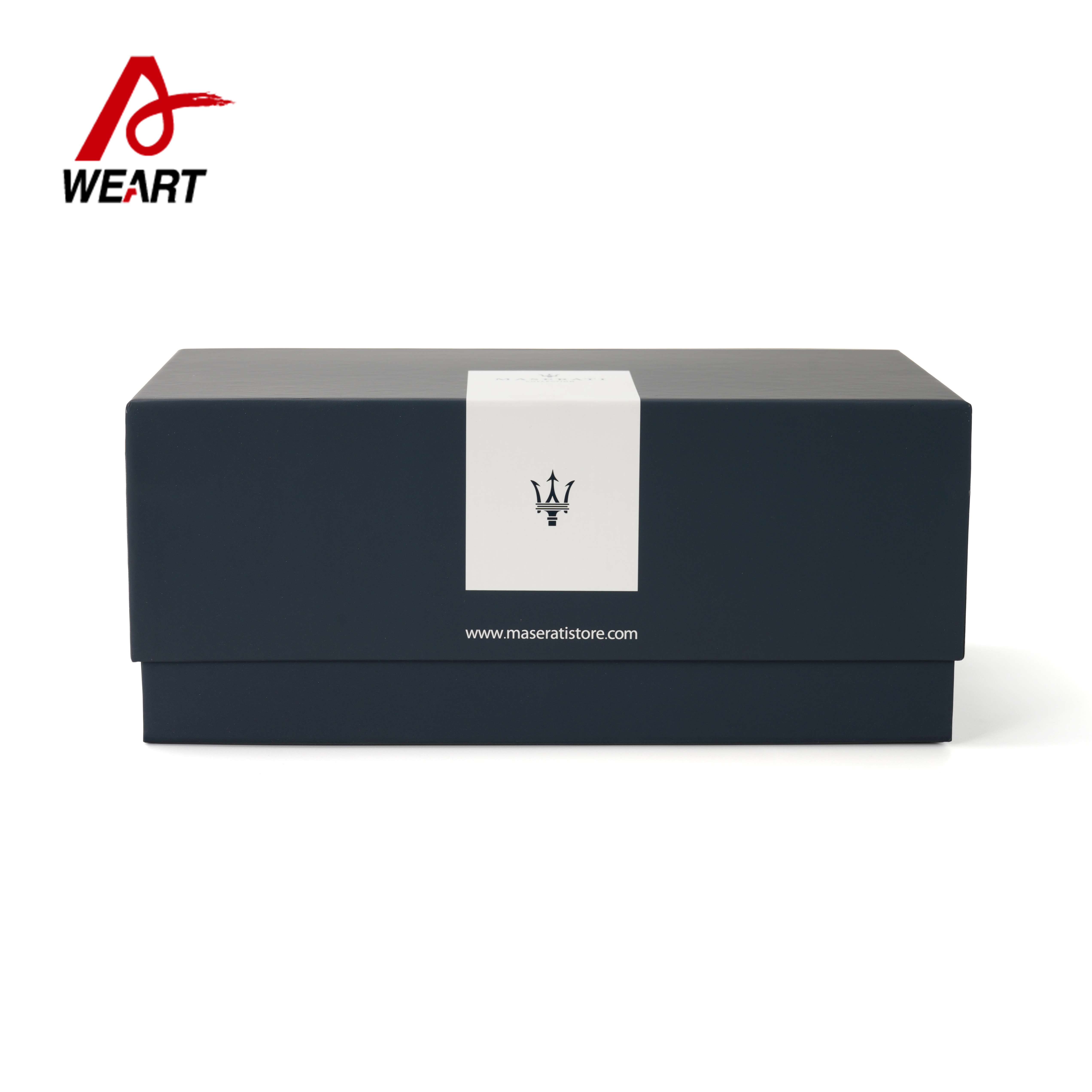 Surface Blue Art Paper Jewellery Presentation Boxes With Lid , Soft Touch Lamination