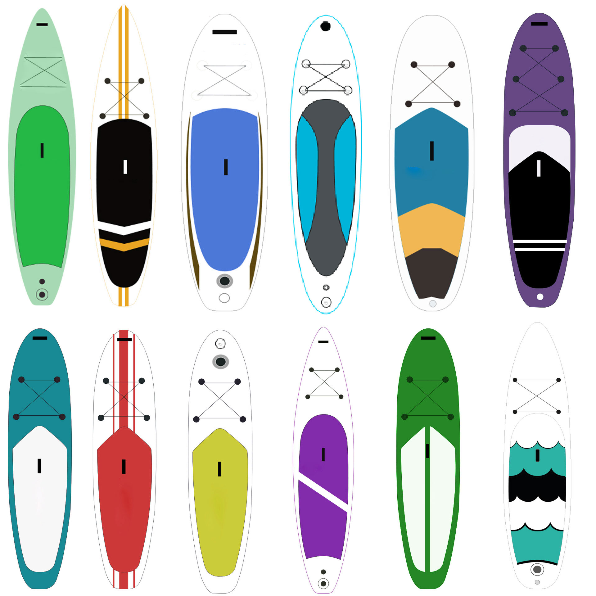 Surf Life Saving Inflatable SUP Board Laminated Double Layer Drop Stitch