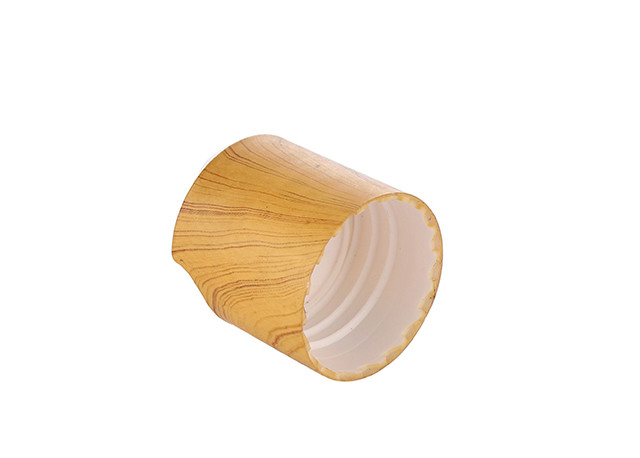 Bamboo Surface Plastic Bottle Caps Recyclable Environment Friendly