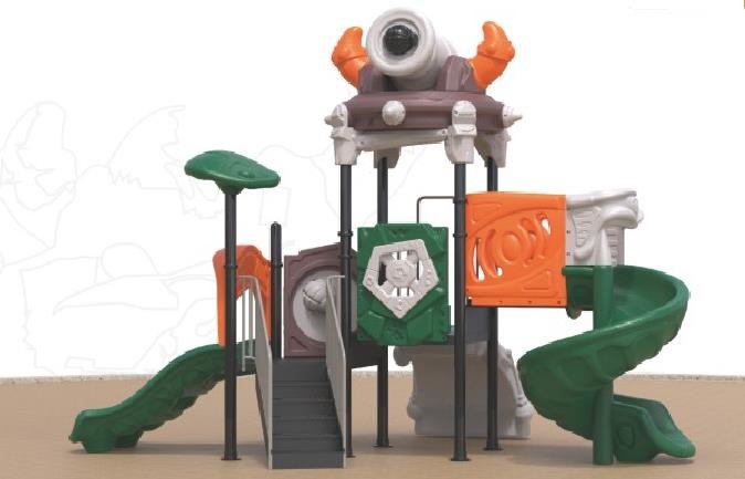 LLDPE plastic commercial play equipment plastic playground set