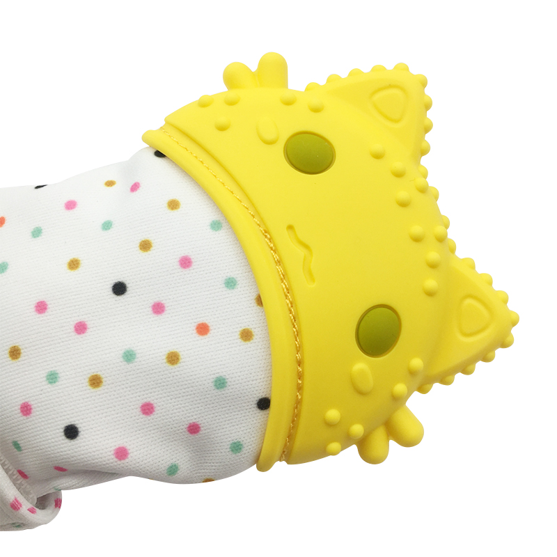 Baby Shower Gift Pain Relief Teething Mitt BPA Free Silicone Safe Food Grade Teether Glove Unisex Prevent Scratch Mitten