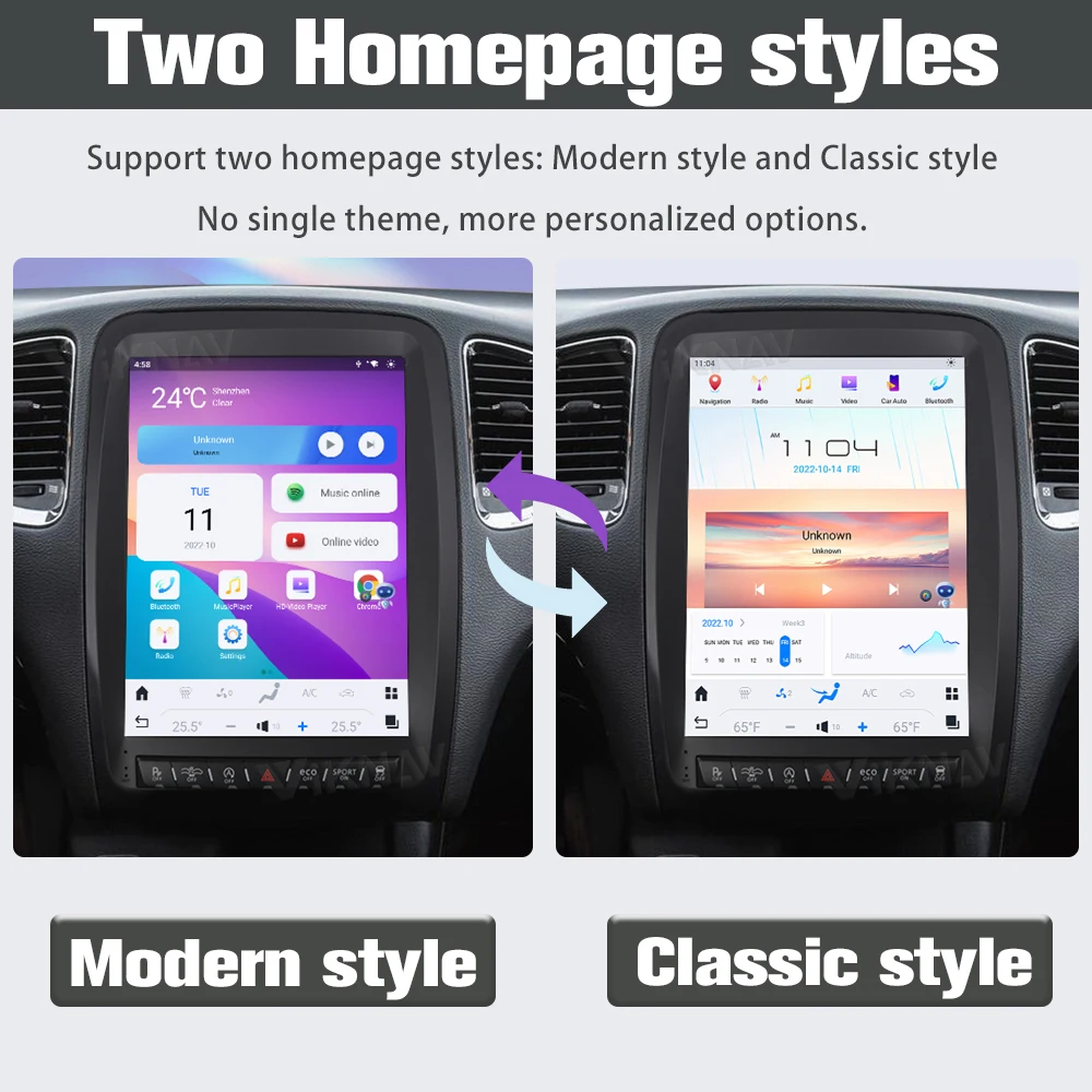 2014-2016 Durango Dodge Android Radio GPS Navigator Carplay Touch Screen