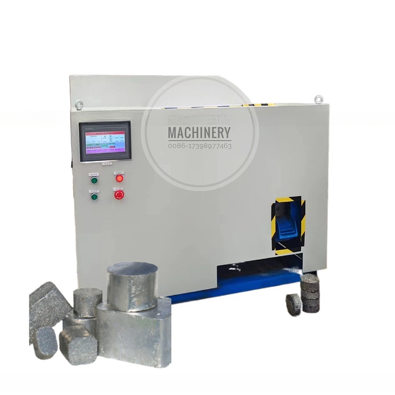 7.5kW Scrap Aluminum Iron Briquetting Press Machines for Customized Swarf Briquettes
