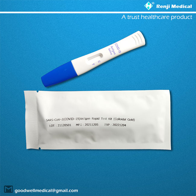 Household Ag Rapid Test Kit With Nasopharyngeal Swab ISO13485 Certification