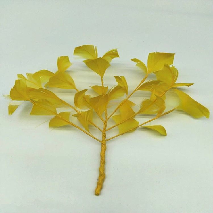 15*30 cm Goose Feather Flower Mount with Wire Accessory Fast and Secure UPS Shipping