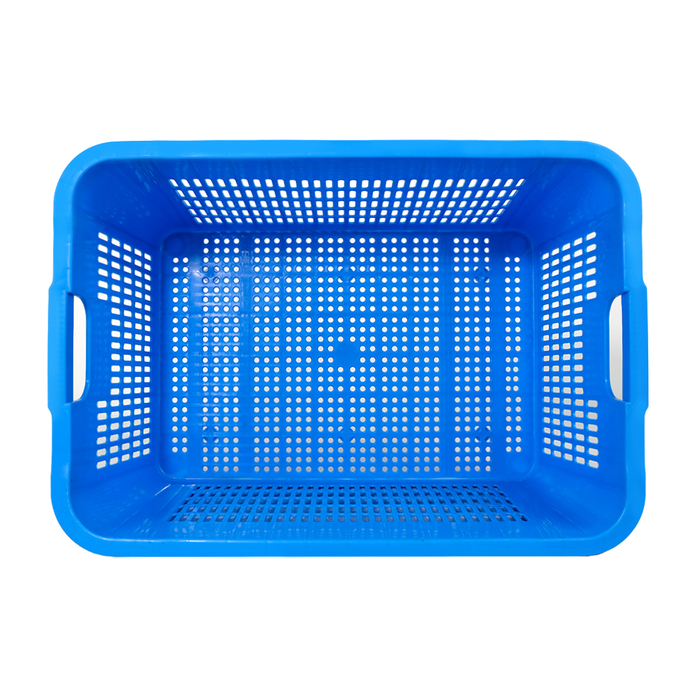 Handle Vented Plastic Basket for Fresh and Customized Color Storage Solution