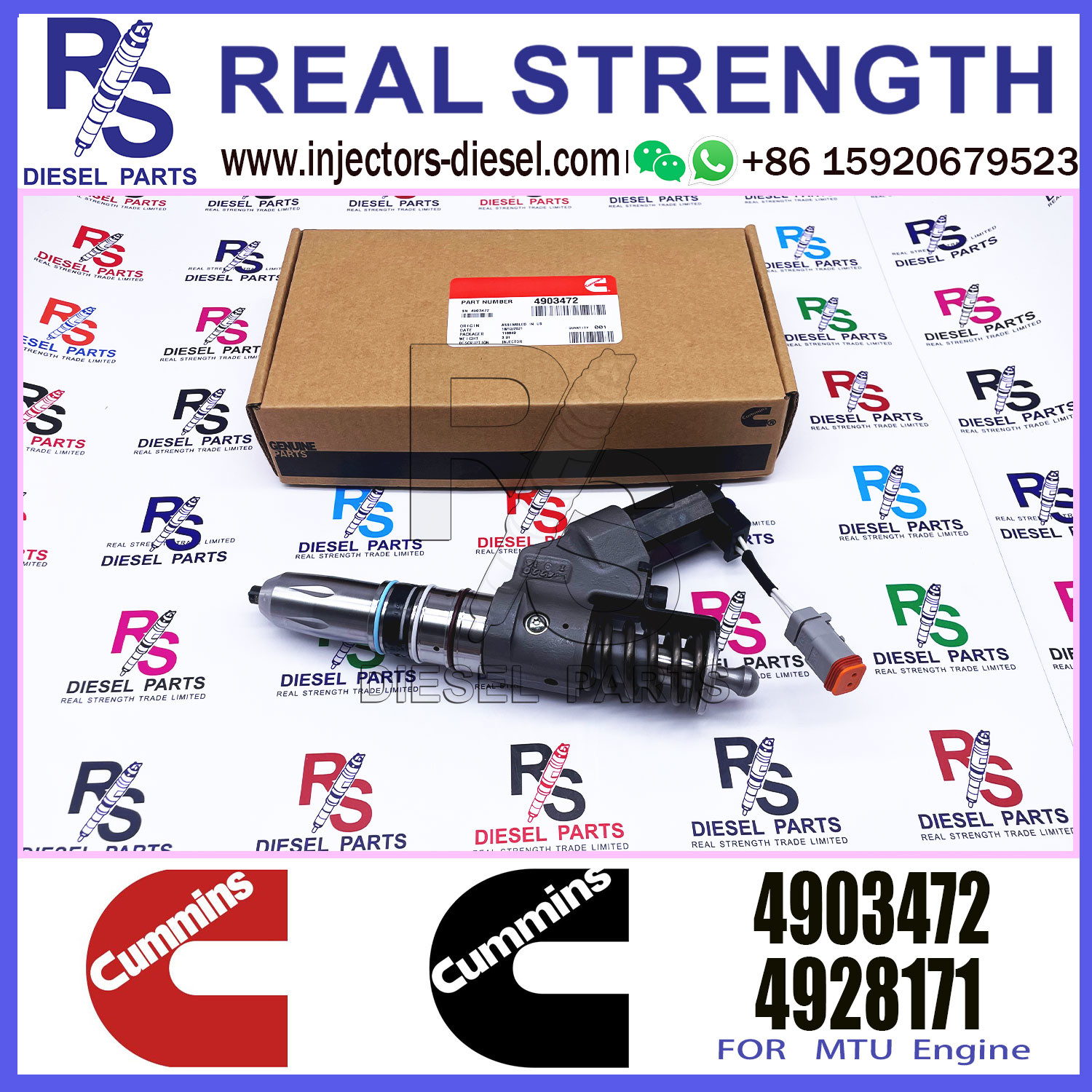 Injector 4903319 4902921 4903472 4026222 For CUMMINS M11 QSM11 ISM11 Diesel Engine