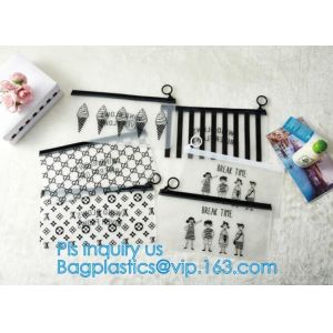 A4 file bag slider zipper envelope slider closure bag, Swimwear Packaging With