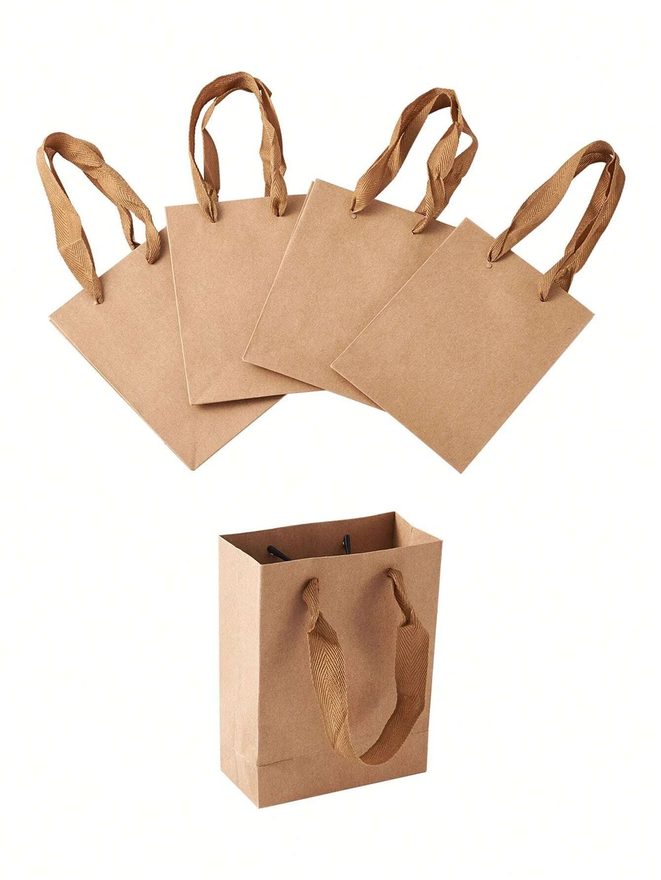 Customized Logo Paper Gift Bags Twisted Handle All Occasion Shoe / Clothing Packaging