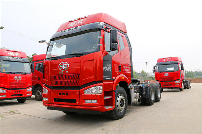Emission Standard FAW JH6 Manual 6x4 Heavy Tipper Truck Tractor Left / Right Hand Drive