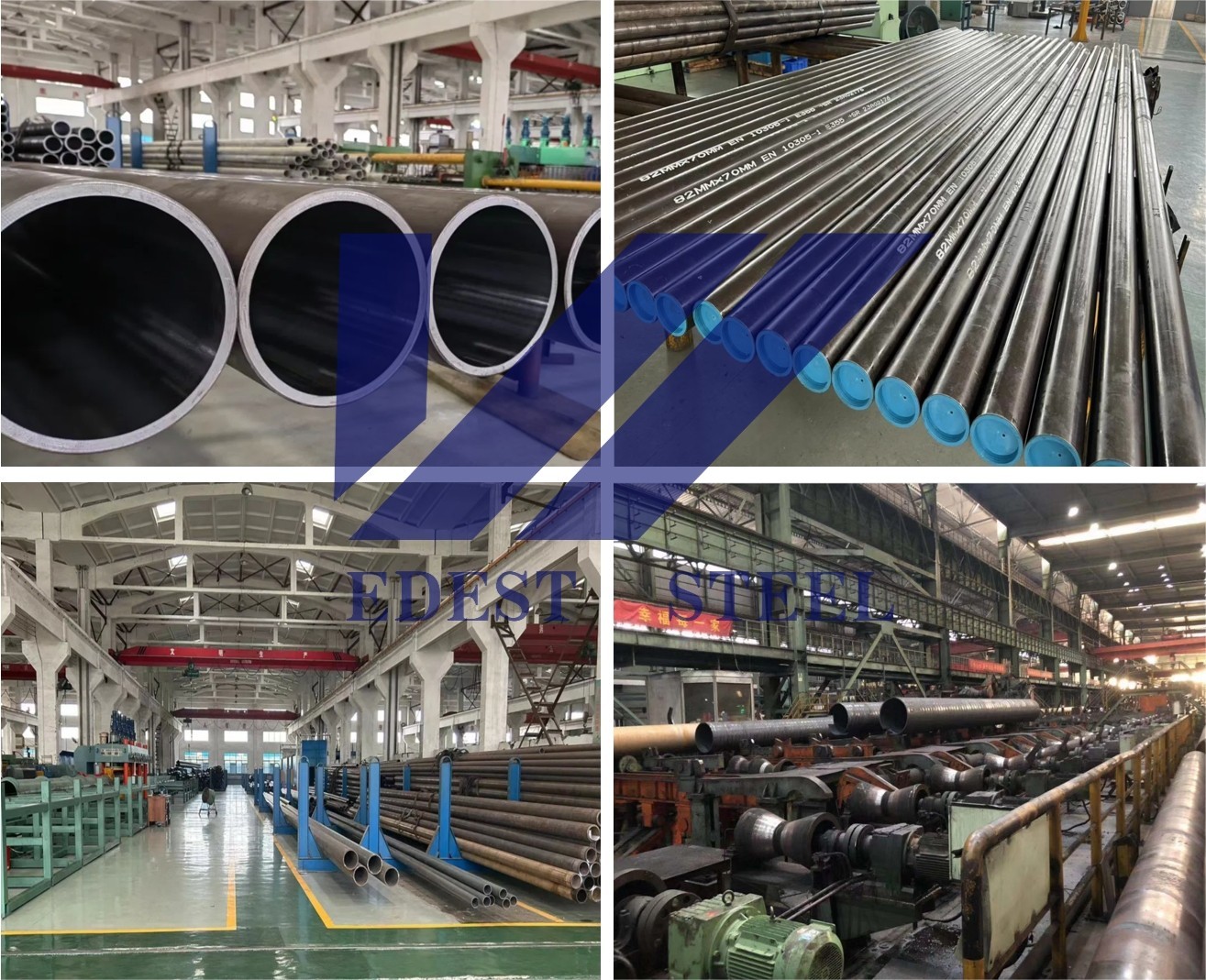 EN 10294 Carbon Steel Pipe Machined Metal Hollow Bar E355, E420J2, E470, E590K2