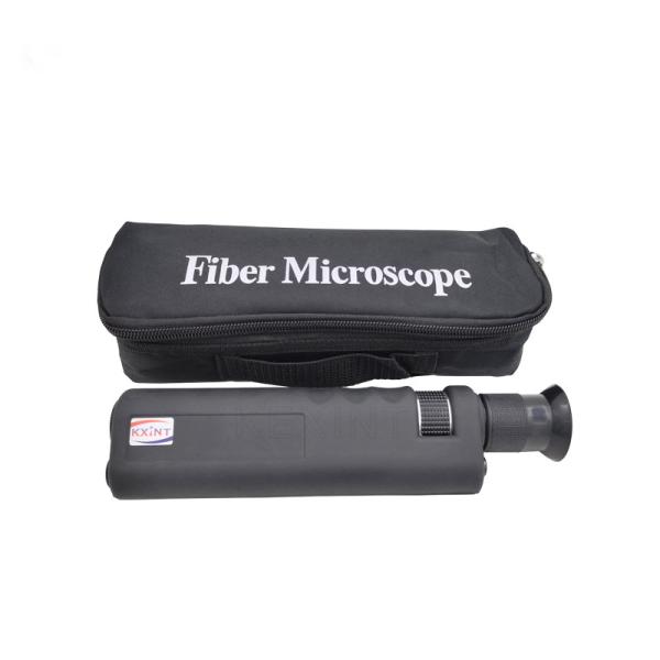 Handheld Optical Fiber Inspection Microscope , 200x 400x Fiber Optic Inspection