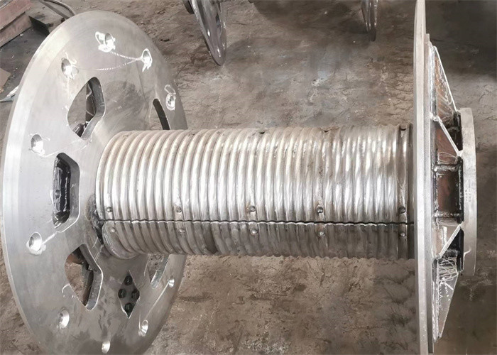 Wire Rope/Cable Winch Drum Fixed Q355B Lebus Sleeves, Plug Welding