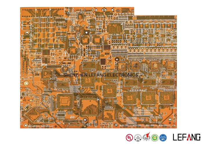 China ENIG High TG170 12 Layer Pcb , Industrial Computer Circuit Board Yellow Solder Mask on sale