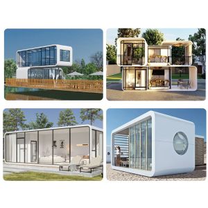 Apple Cabin Custom Prefab Modular Capsule House with 3 Bedrooms and Portable
