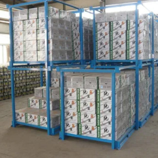 China Supplier Stable Flexible Material Handling Fully Welded Nestainer Storage Rack Truck Tire Stacking Racks