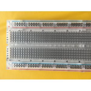 830 Point Full Size Transparent Breadboard for prototyping to Develop DIY