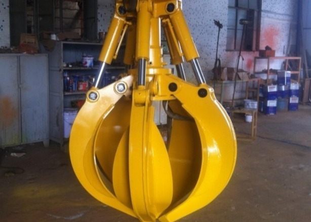 DH140 DH150 DH180 Excavator Peel Grab Driven By Separate Cylinder