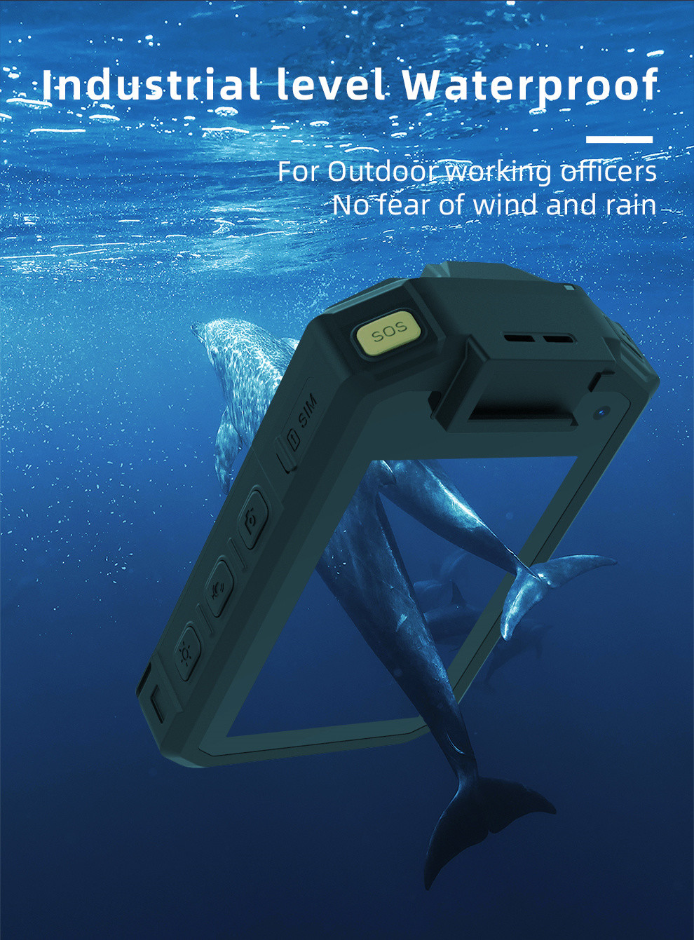 4G Police Body Camera With Audio Low Light Camera 3.1 Inch Touch Screen