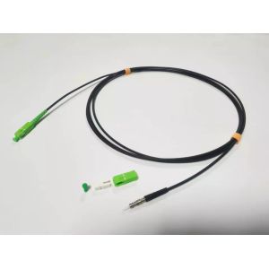 SC/APC Field Shield Pushable Fiber Cable Assembly Tool Less Installation