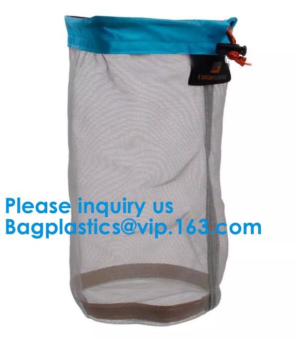 Premium Nylon Beach Laundry Mesh Drawstring Bag Nylon Mesh Gift Bag/Small Drawstring Mesh Bag Bagease Bagplastics